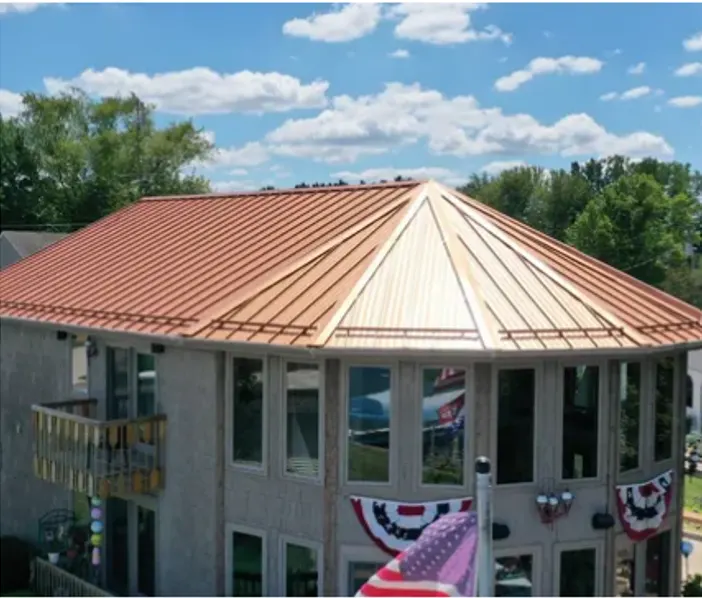 Storm damage documentation on a Converse commercial building